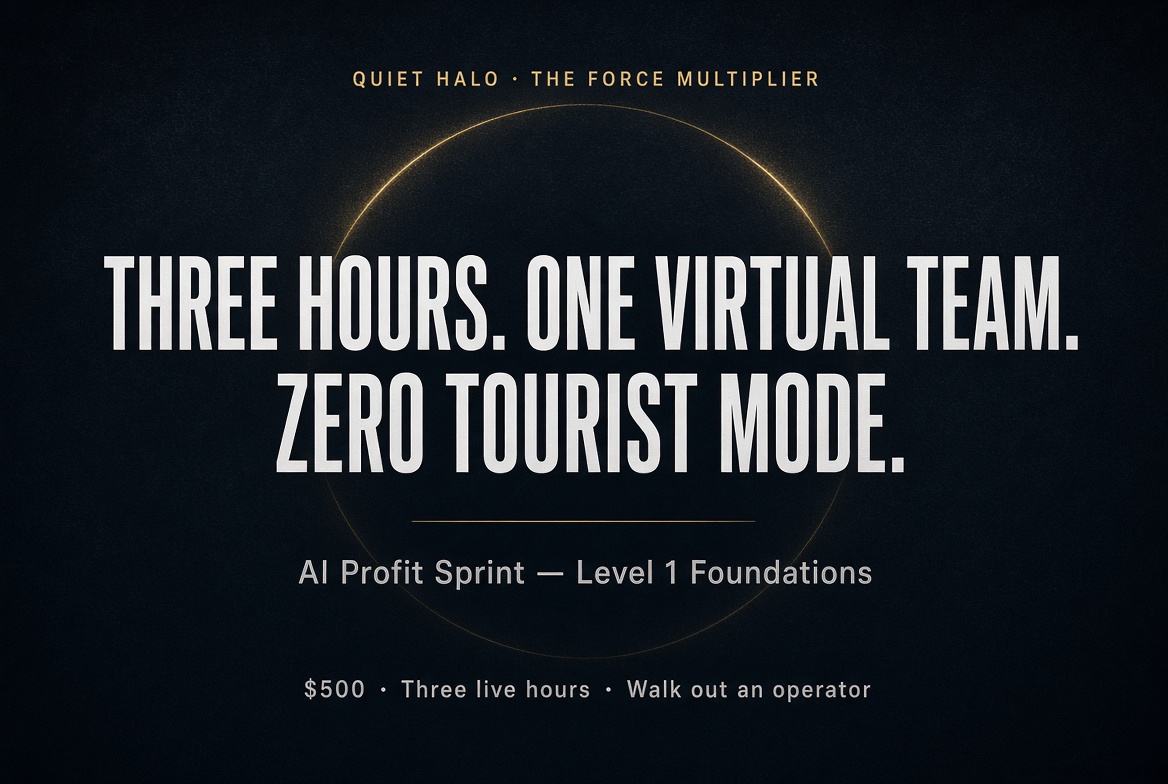 AI Profit Sprint Level 1 Foundations course banner